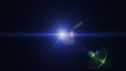 abstract of lighting digital lens flare in dark background