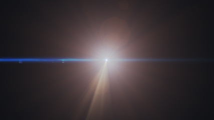 abstract of lighting digital lens flare in dark background