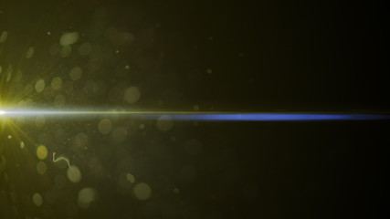 abstract of lighting digital lens flare in dark background