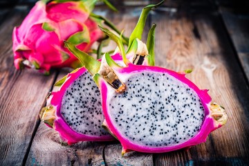 Tropical dragon fruit or pitaya