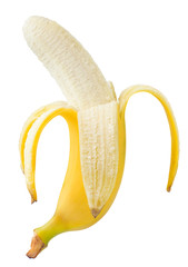 Fresh tasty banana on a white background, isolated. High quality photos © grey