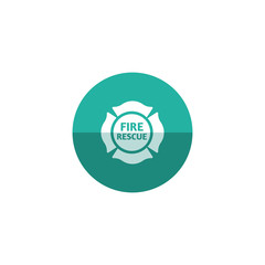 Circle icon - Firefighter emblem