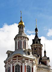 Fototapeta na wymiar Monastery of the Holy Mandylion (Zaikonospassky Monastery), Moscow