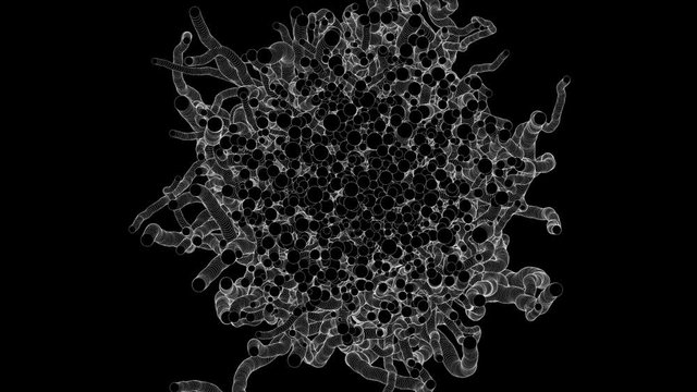 Rapidly Growing  Tentacles -    Video Footage   