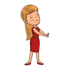 beautiful woman avatar character vector illustration design