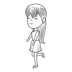 Fototapeta premium beautiful woman avatar character vector illustration design