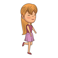 beautiful woman avatar character vector illustration design