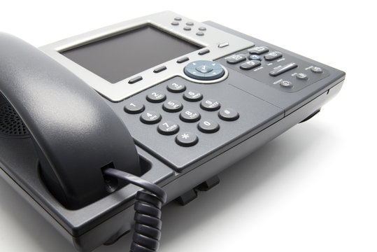 IP Phone (Close-up view from the side)
