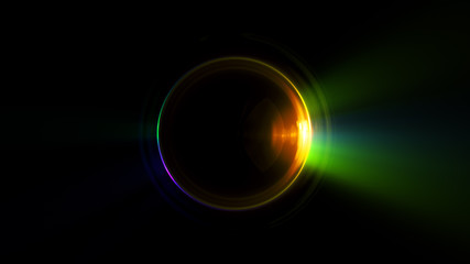 Abstract neon background. luminous swirling. Glowing spiral cover. Black elegant. Halo around. Power isolated. Sparks particle. Space tunnel. Glossy jellyfish. LED color ellipse. Glint glitter