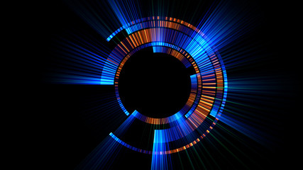 Abstract neon background. Shine swirling. Glowing spiral cover. .Bubbles elegant. Halo around. Power sparks data particle..Space tunnel. Glossy jellyfish. LED color ellipse. Glint glitter beam tech