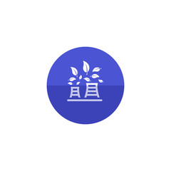 Obraz premium Circle icon - Nuclear plant