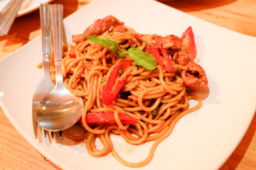 Beef spaghetti