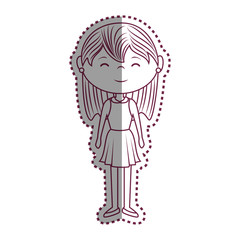 beautiful woman avatar character vector illustration design
