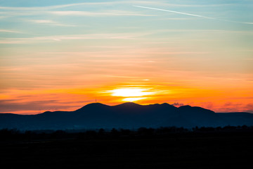 Obraz premium Orange sky