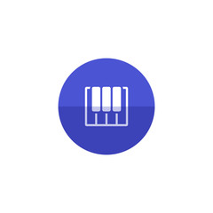 Circle icon - Piano  keys