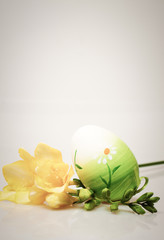 easter background with eggs