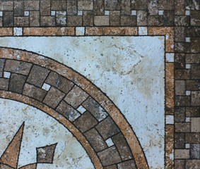 Tile, vintage weathered pattern
