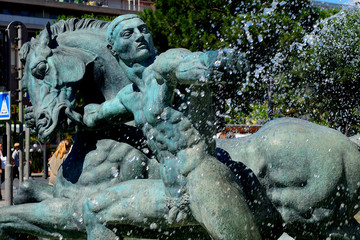 Fototapeta na wymiar Apollo Fountain, Nice, France