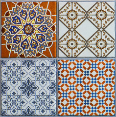 Tile, vintage weathered pattern