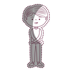 young man avatar character vector illustration design