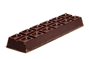 Chocolate candies isolated on white background.