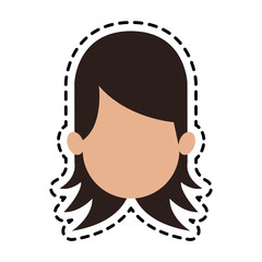 woman cartoon icon image vector illustration design