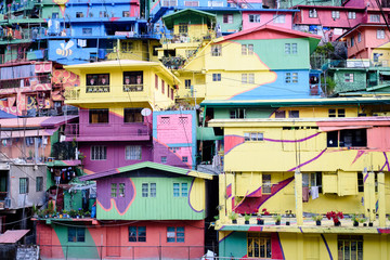 Colorful houses at Stobosa La Trinidad