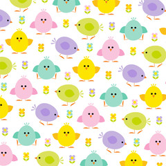 Fototapeta premium pastel Easter chicks