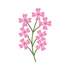 pink branch flowers decoration vector illustration eps 10