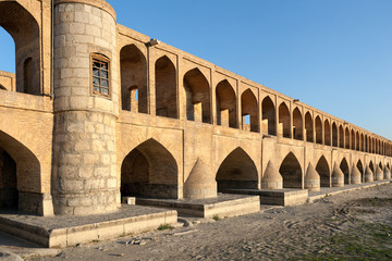 Fototapeta na wymiar Si-o-Seh Pol, also called the Bridge of 33 Arches, Isfahan, Iran
