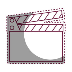 Fototapeta premium clapperboard cinema isolated icon vector illustration design