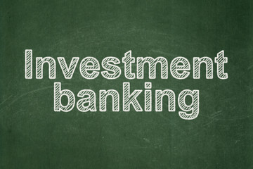 Obraz premium Money concept: Investment Banking on chalkboard background