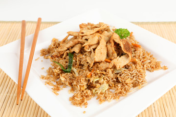 gebratener Reis mit Schweinefleisch