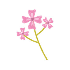 pink flower decoration image sketch vector illustration eps 10