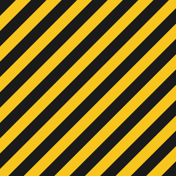 Hazard stripes texture. Industrial striped road, construction crime warning. Vector illustration
