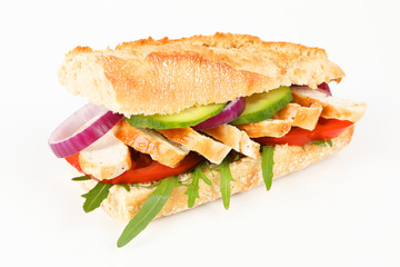 Baguette mit Hähnchenbrust