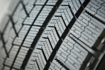 Protector of a new car tire. Close-up