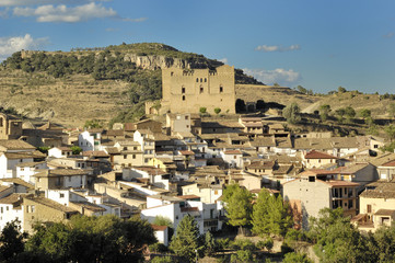 Obraz premium Village of La Todolella, Maestrazgo, Castellon province, Comunitat Valenciana, Spain