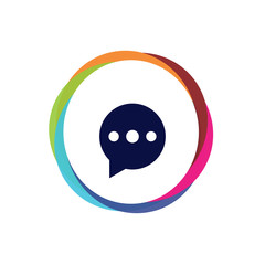 Abstract  Multicolor  App  Button