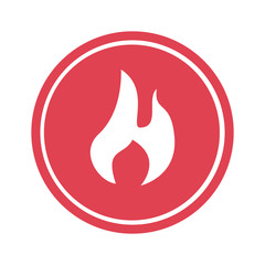 fire flame sign icon vector illustration design