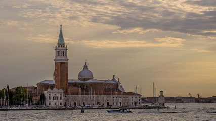 Obraz premium San Giorgio Maggiore Island at sunset, Venice, Italy