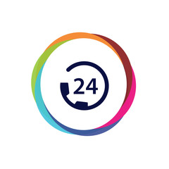 Abstract  Multicolor  App  Button