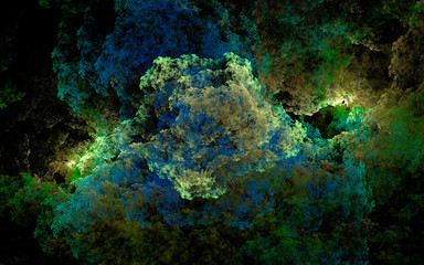 abstract fractal light background