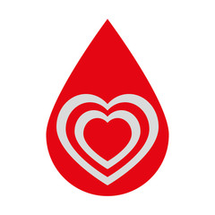 blood donation campaign emblem vector illustration design