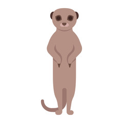 Naklejka premium illustration of meerkat. 