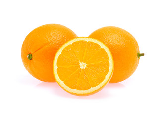 Orange fruit isolated on white background