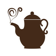 delicious coffee teapot icon vector illustration design