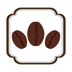 delicious coffee seeds icon vector illustration design