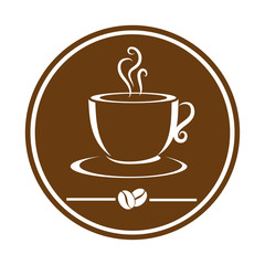 delicious coffee cup icon vector illustration design