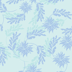 Fototapeta na wymiar vector seamless pattern flowers and floral pattern illustration